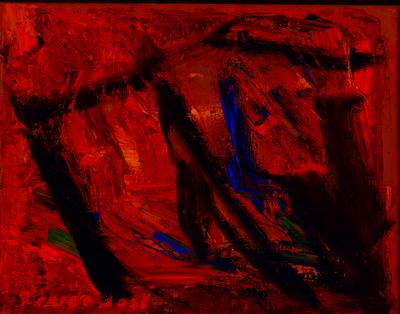 Bloody Sunday - oil on burlap - sold