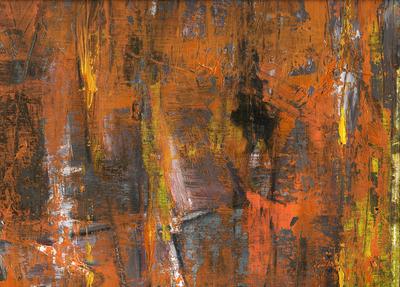 The Conductor - oil and charcoal on canvas - sold