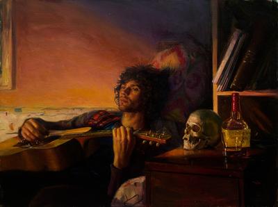 The House of the Rising Sun - oil on canvas, 30x40 - Wausau Museum of Conetemporary Art, Finalist WMOCA Figurative Art Competition. First Place NAOPS Online Competition, Finalist Allied Artists.