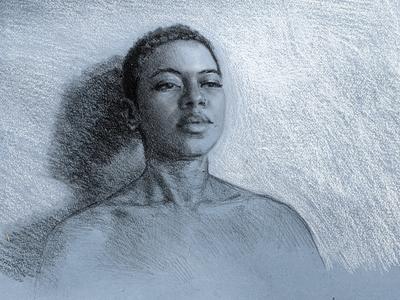 Young woman with short hair